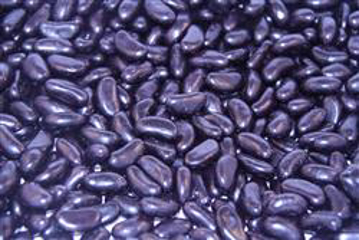 LARGE Black Jelly Beans in 1kg bag