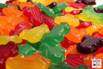 Mixed Fruity Frogs in 200g bag