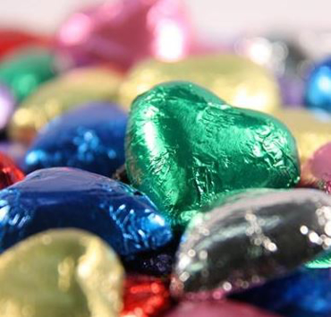 Picture for category Mixed Colors Foiled Hearts