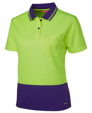 Picture of LADIES HI VIS S/S COMFORT POLO